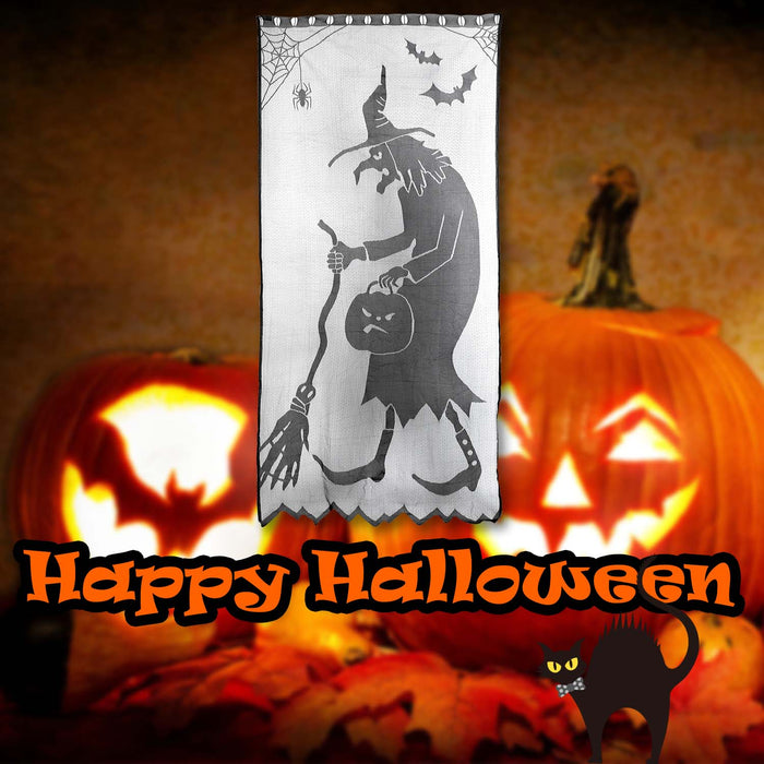 Halloween Wicked Witch Door Curtain | Party Accessories | Grey