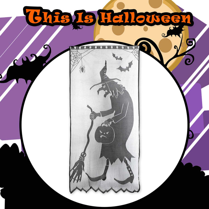 Halloween Wicked Witch Door Curtain | Party Accessories | Grey