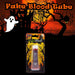 Fake Blood Tube Halloween Fancy Dress Accessory 19cm x 9cm Red X 1