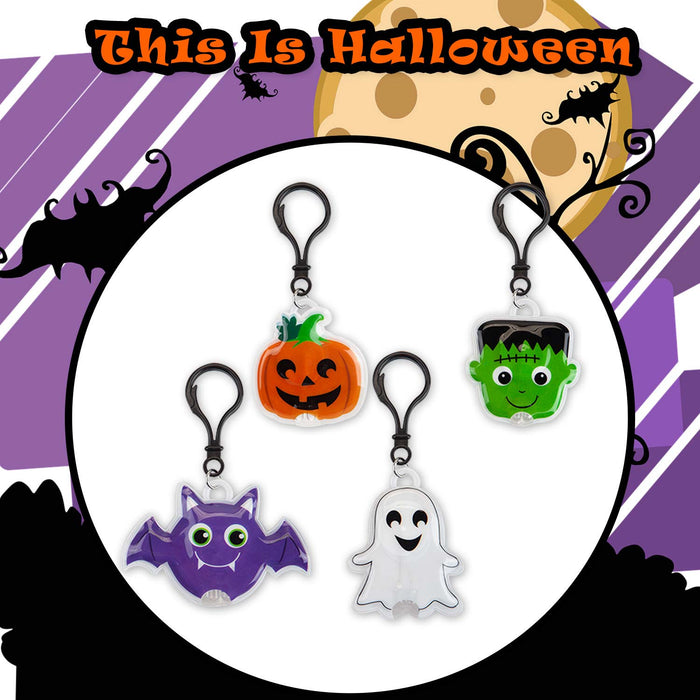 Halloween Clip on light 1 Piece Mystery Bag Bat, Frankie, Pumpkin, Ghost  MultiColour