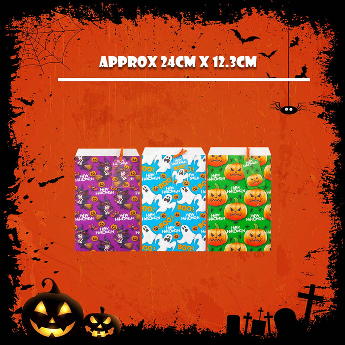 Halloween Paper Bags Mini Paper Design  Pack of 10 3 Assorted MultiColour