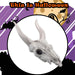 Halloween Goats Head Decoration with LED Eyes Trick or Treat Party White