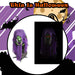 Halloween Animated Witch Decoration Halloween Party, Trick or Treat Purple