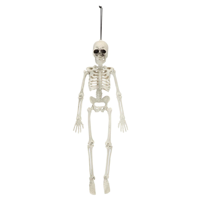 Halloween Hanging 40cm Skeleton Decoration | Party Accessories | White