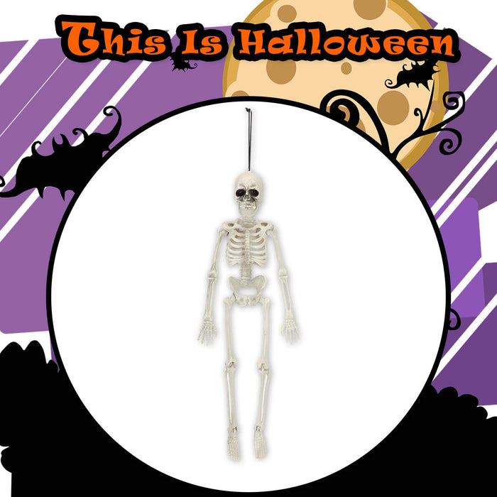 Halloween Hanging 40cm Skeleton Decoration | Party Accessories | White