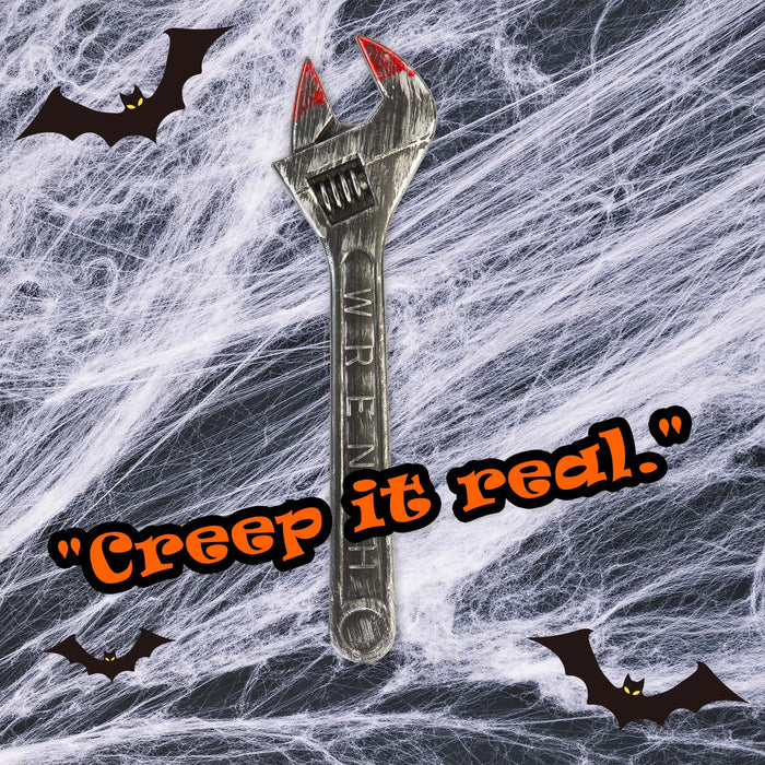 Halloween Bloody Wrench Prop Decoration | Party Accessories | Grey