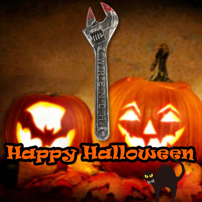 Halloween Bloody Wrench Prop Decoration | Party Accessories | Grey