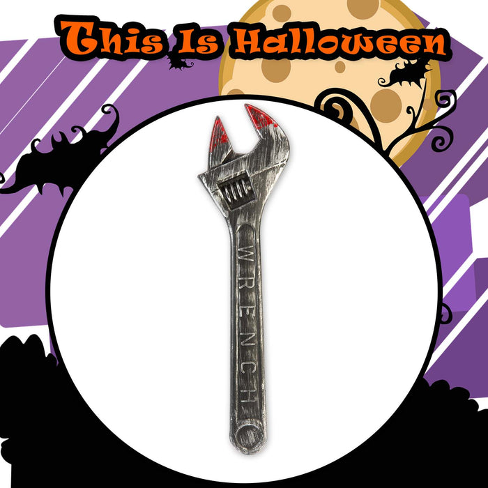 Halloween Bloody Wrench Prop Decoration | Party Accessories | Grey