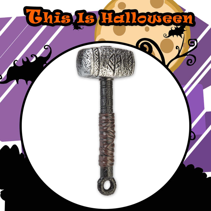 Halloween Thor Hammer Prop Decoration | Party Accessories | Grey