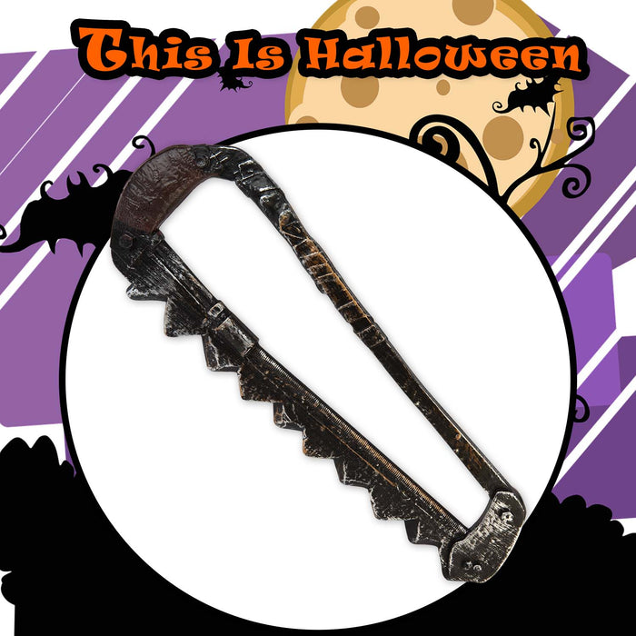 Halloween Giant Hacksaw Prop Decoration | Party Accessories | Grey