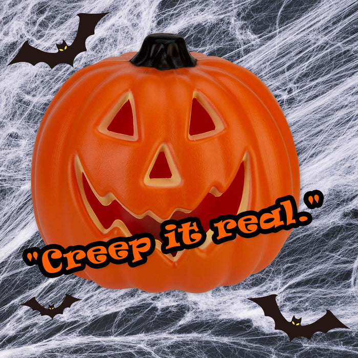 Halloween Pumpkin Flame Effect Light | Party Decoration | Orange