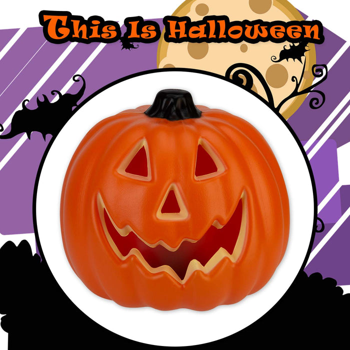 Halloween Pumpkin Flame Effect Light | Party Decoration | Orange