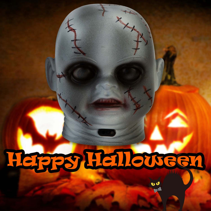 Halloween Scary Baby Head With Lights | Party Decoration | White