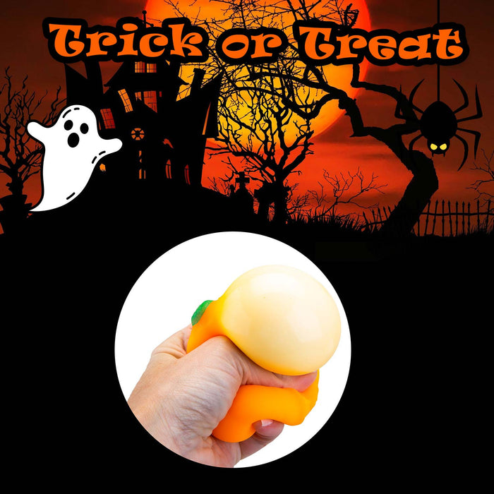 Halloween Squishy Pumpkins Toy Halloween Party, Trick or Treat 7cm Orange
