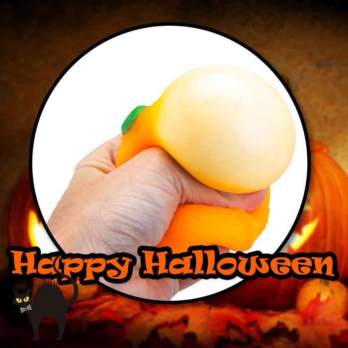Halloween Squishy Pumpkins Toy Halloween Party, Trick or Treat 7cm Orange