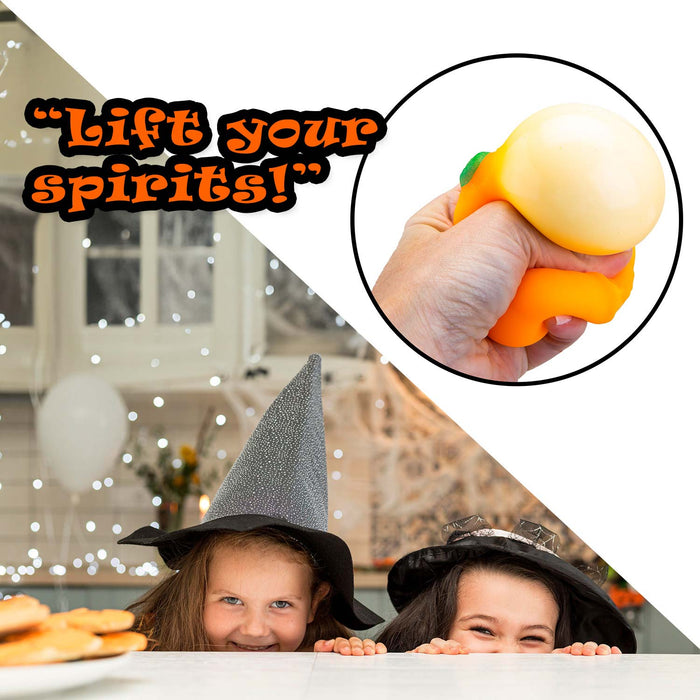 Halloween Squishy Pumpkins Toy Halloween Party, Trick or Treat 7cm Orange