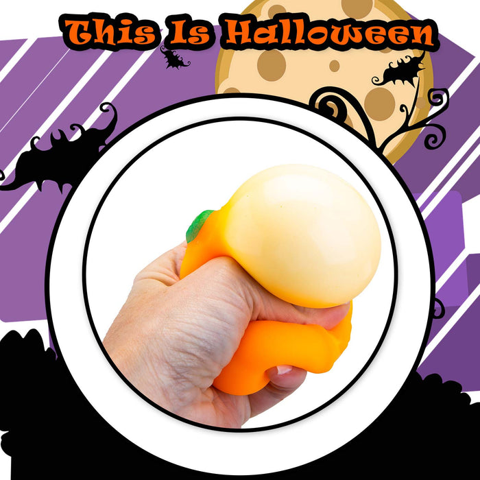 Halloween Squishy Pumpkins Toy Halloween Party, Trick or Treat 7cm Orange