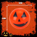 Pumpkin Light Up Ball Halloween Decoration 5cm x 5cm Orange X 1