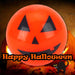 Pumpkin Light Up Ball Halloween Decoration 5cm x 5cm Orange X 1