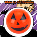 Pumpkin Light Up Ball Halloween Decoration 5cm x 5cm Orange X 1
