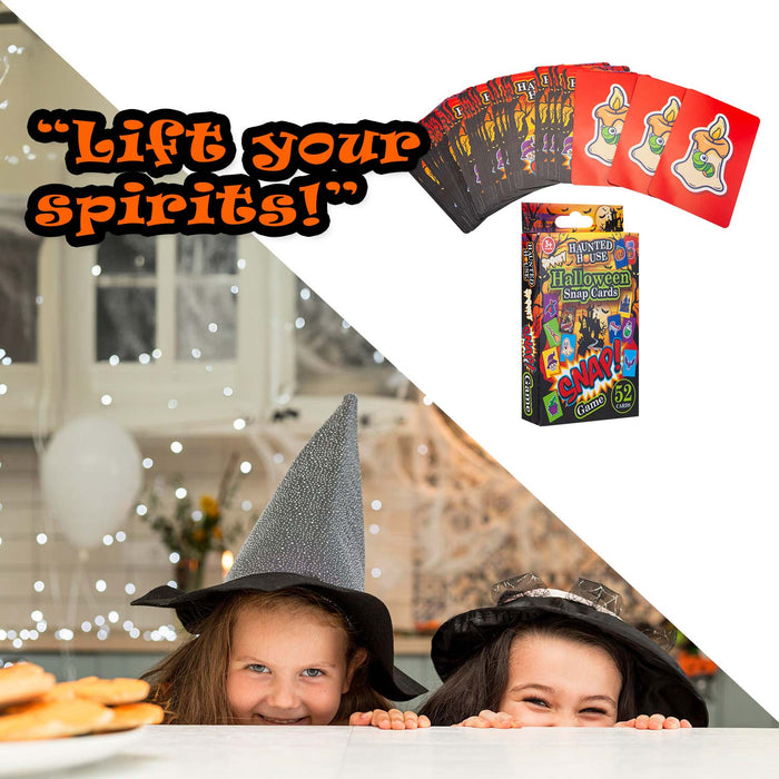 Halloweem Snap Card Game Haunted House Pack Trick or Treat Party MultiColour