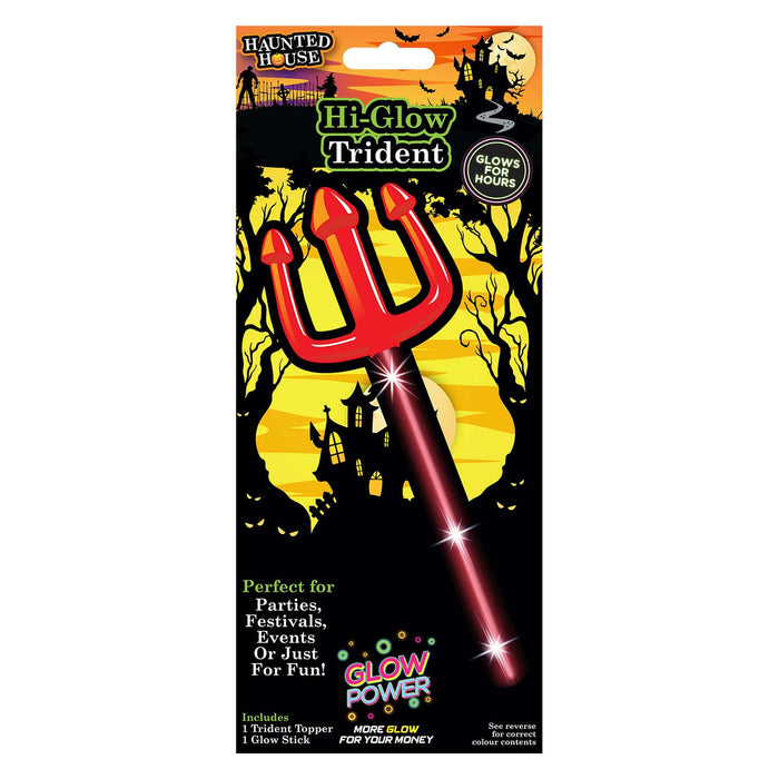 Glowing Trident Halloween Costume Accessory Party, Trick or Treat Red