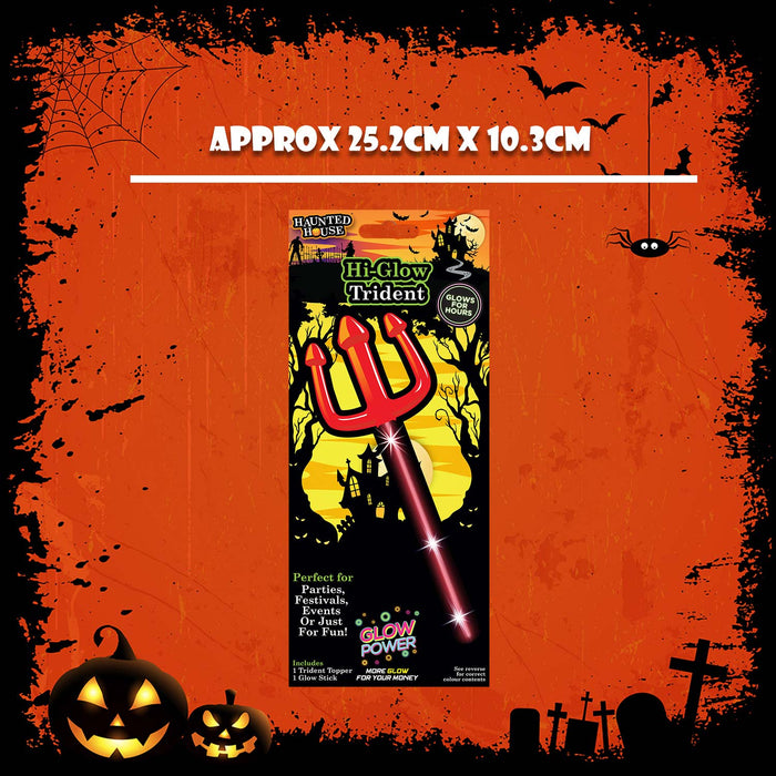Glowing Trident Halloween Costume Accessory Party, Trick or Treat Red