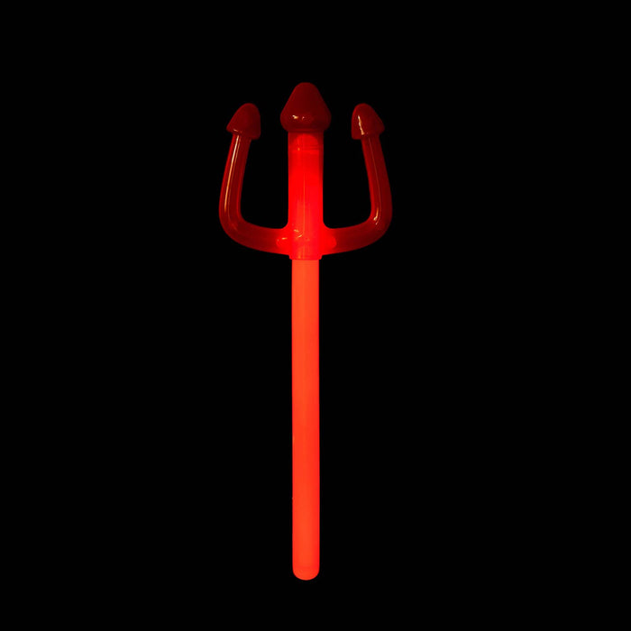 Glowing Trident Halloween Costume Accessory Party, Trick or Treat Red