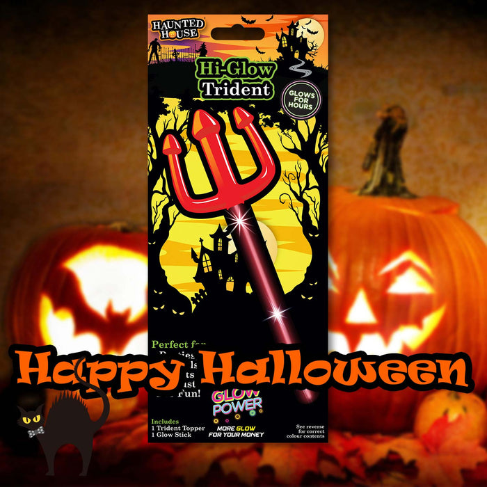 Glowing Trident Halloween Costume Accessory Party, Trick or Treat Red