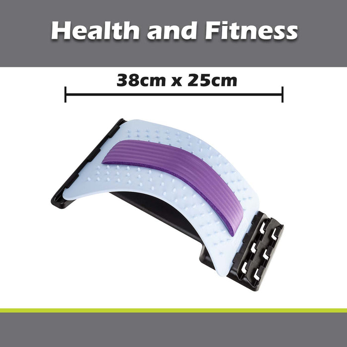Back Stretcher /Posture Supporter Adjustable 38cm x 25cm White X 1