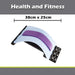 Back Stretcher /Posture Supporter Adjustable 38cm x 25cm White X 1