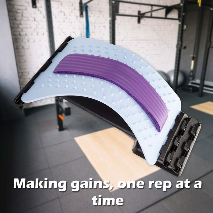 Back Stretcher /Posture Supporter Adjustable 38cm x 25cm White X 1