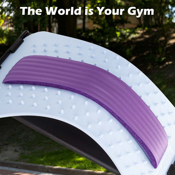 Back Stretcher /Posture Supporter Adjustable 38cm x 25cm White X 1