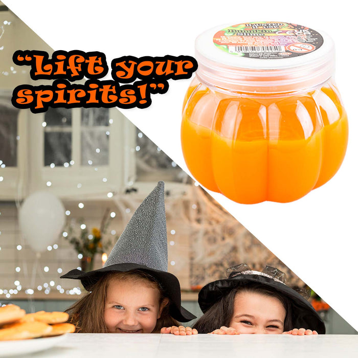 Halloween Pumpkin Slime Pot Halloween Party, Trick or Treat 75mm x 65mm Orange
