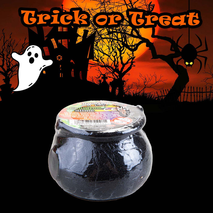 Halloween Cauldron Slime Pot Halloween Party, Trick or Treat 70mm x 54mm Black