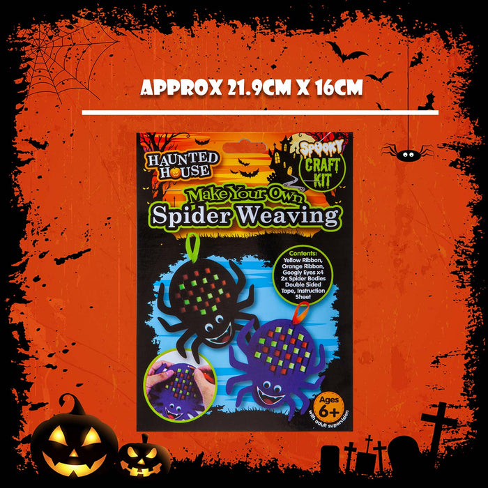 Halloween Spider Felt Weaving Craft Kit Trick or Treat Party  MultiColour