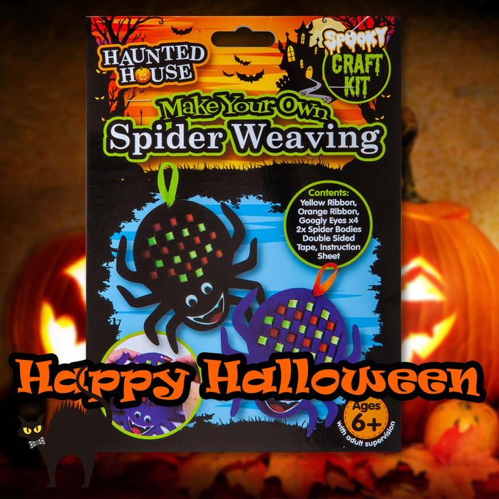 Halloween Spider Felt Weaving Craft Kit Trick or Treat Party  MultiColour