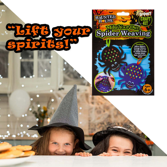 Halloween Spider Felt Weaving Craft Kit Trick or Treat Party Multicolour