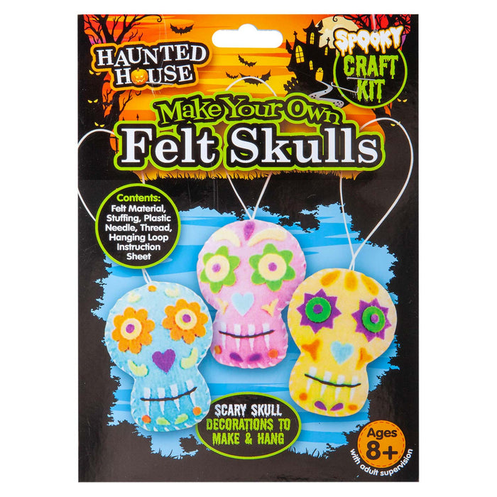 Halloween Skulls Felt Weaving Craft Kit Trick or Treat Party