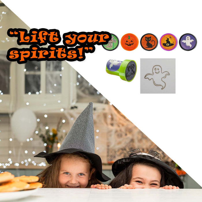 Halloween Mini Stampers Spooky Designs Halloween Party Pack of 8 MultiColour