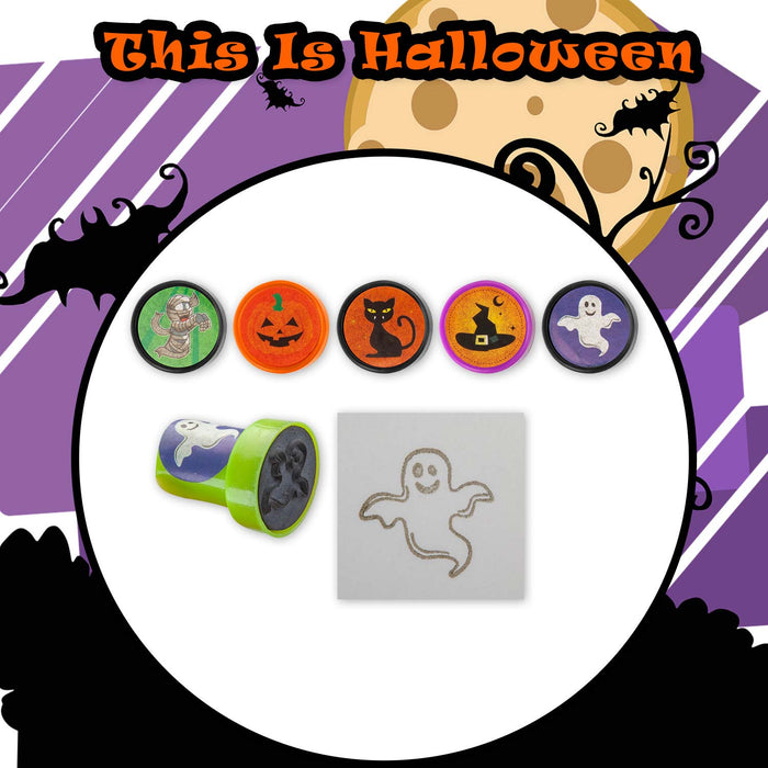 Halloween Mini Stampers Spooky Designs Halloween Party Pack of 8 MultiColour