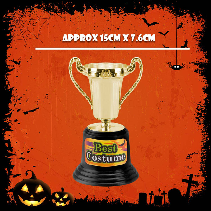 Best Halloween Costume Trophy Halloween Party, Trick or Treat 13cm Gold