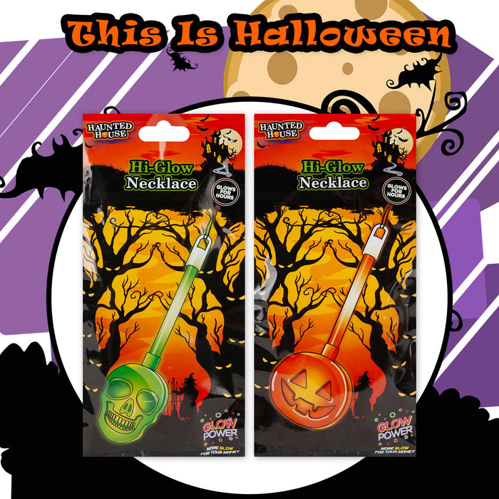 Halloween Glow Stick Necklace Pendant 1 Piece Mystery Bag Party 15cm Multicolour