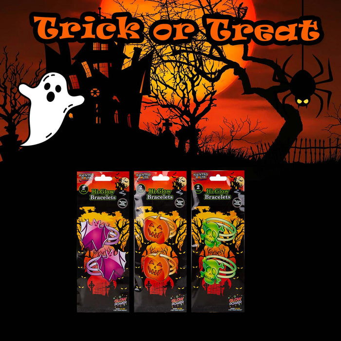 Halloween Glow Stick Bracelets Pack of 2 1 Piece Mystery Bag