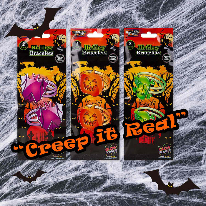 Halloween Glow Stick Bracelets Pack of 2 1 Piece Mystery Bag