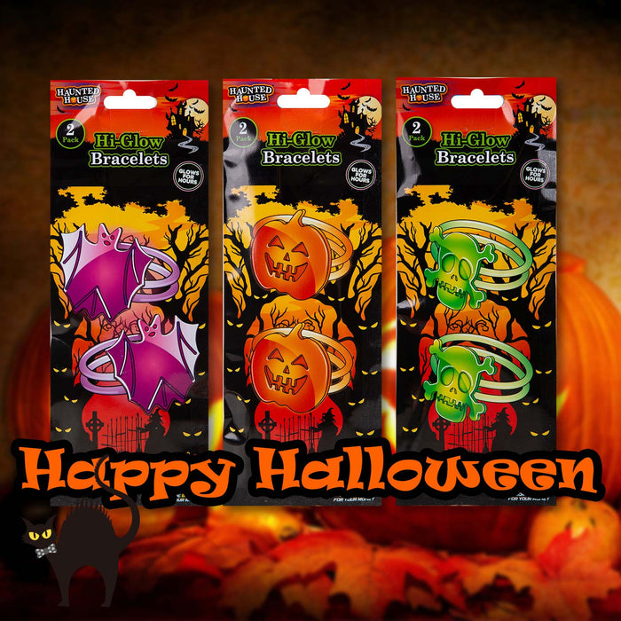 Halloween Glow Stick Bracelets Pack of 2 1 Piece Mystery Bag