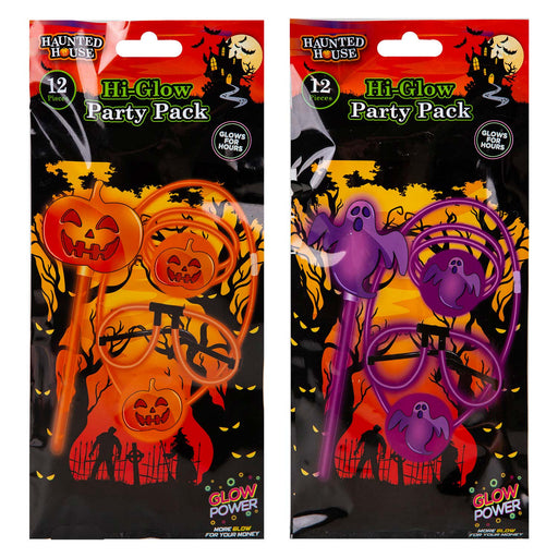 Halloween Glow Stick Pack Pumpkin-Skull-Bat-1 Piece Mystery Bag