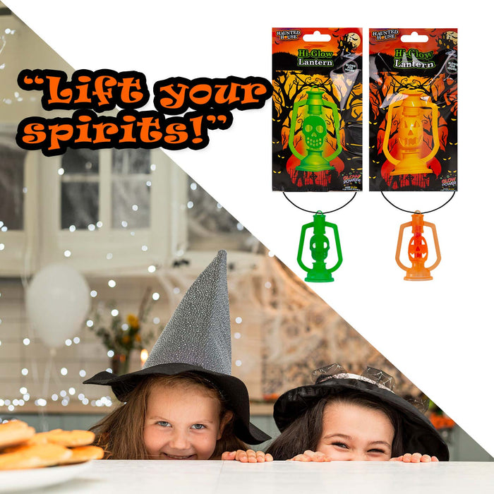 Halloween Glow Lantern Lanyard, 1 Piece Mystery Bag Trick or Treat Party Multicolour