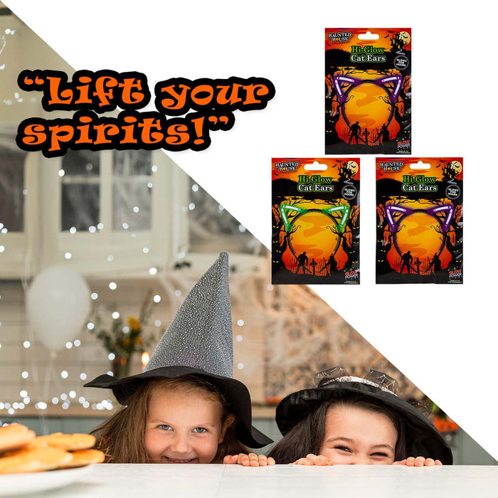Halloween Glow Stick Cat Ears1 Piece Mystery Bag Trick or Treat Party Multicolour