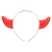Glowing Devil Horn Headband Halloween Fancy Dress 13cm x 14cm Red X 1